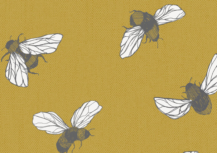 Busy Bee, True Yellow - Twist&Fit Roller Blind - Image 6